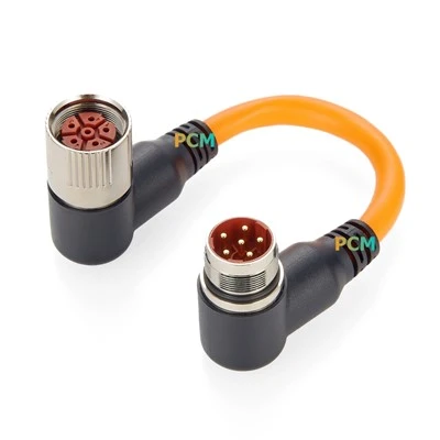 M23 Servo Motor Encoder Power Extension Cable 6 PIN Αρσενικό σε θηλυκό