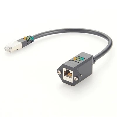 RJ45 CAT5E CAT6 Ethernet Screw Lock Banel Cable